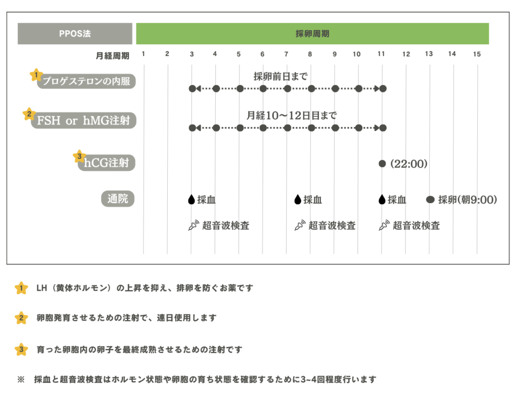 PPOS法のスケジュール