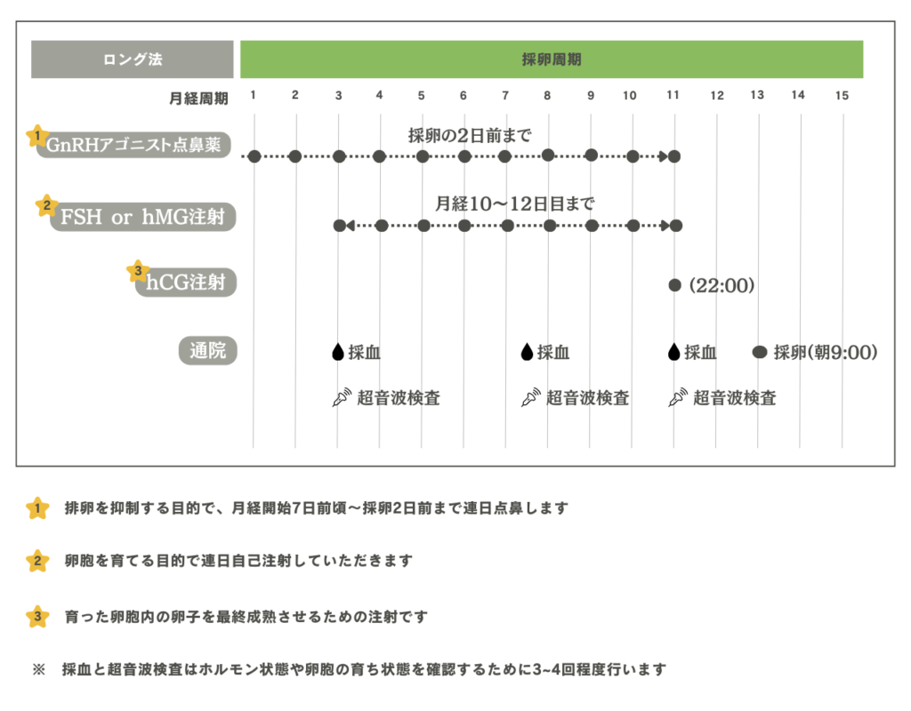ロング法のスケジュール
